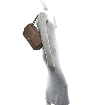 Chanel Grained Calfskin Small Souplissimo Maxi Flap Light Brown 2 of 10