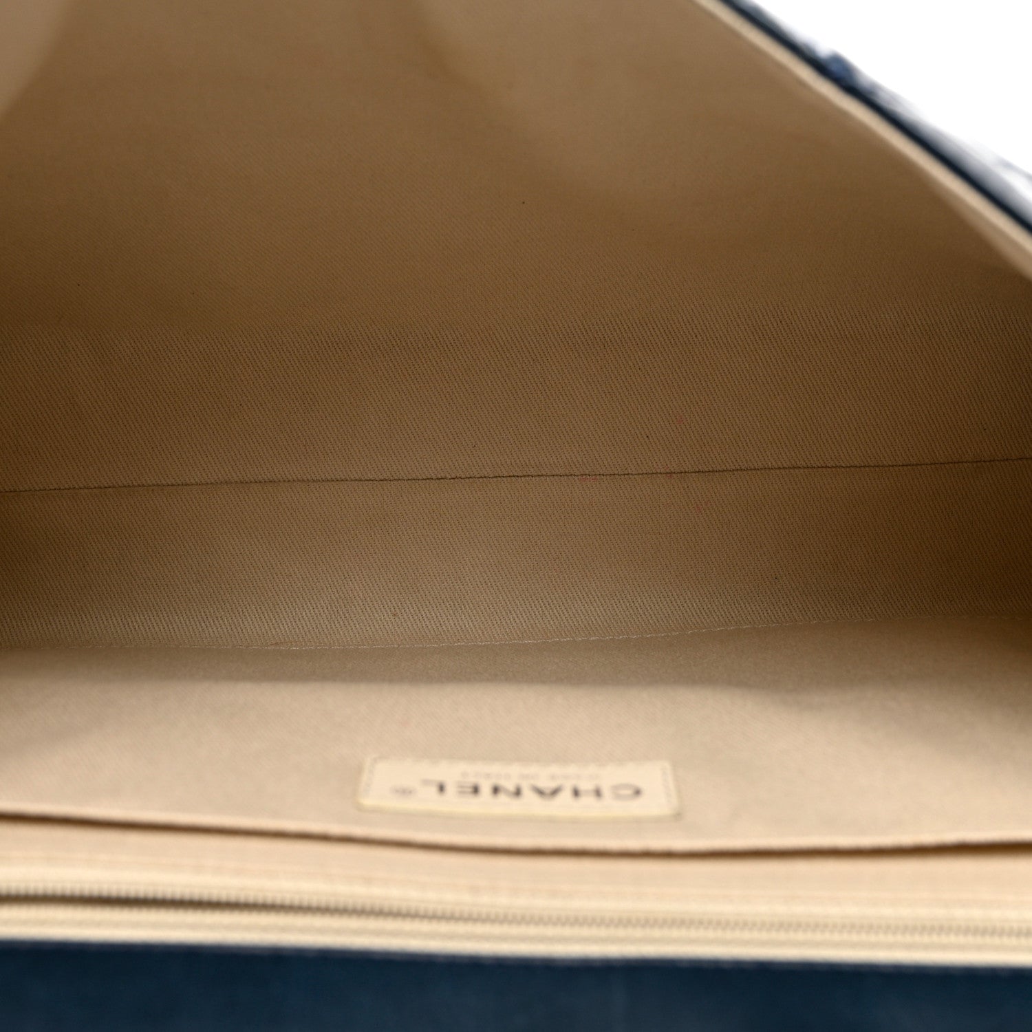Chanel Vinyl Quilted In the Business Flap Bag Navy Blue 5 of 12