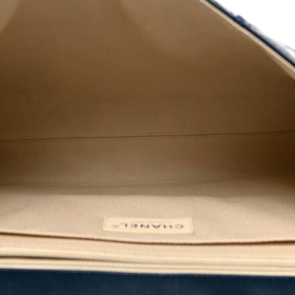 Chanel Vinyl Quilted In the Business Flap Bag Navy Blue 5 of 12