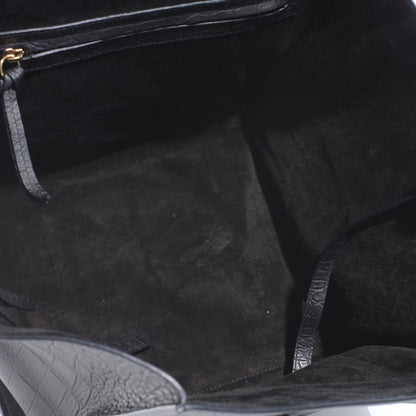 Celine Crocodile Embossed Small Phantom Luggage Black 5 of 7