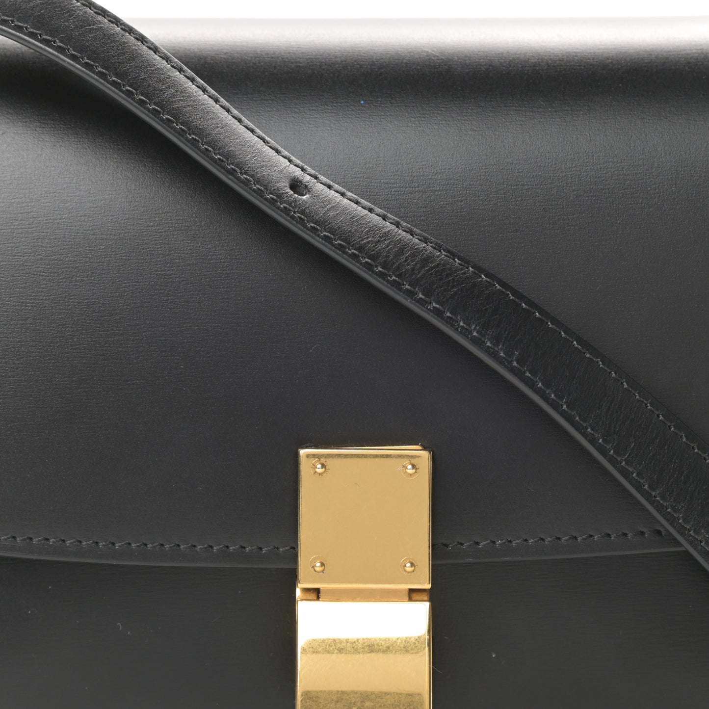 Box Calfskin Small Classic Box Flap Bag Black