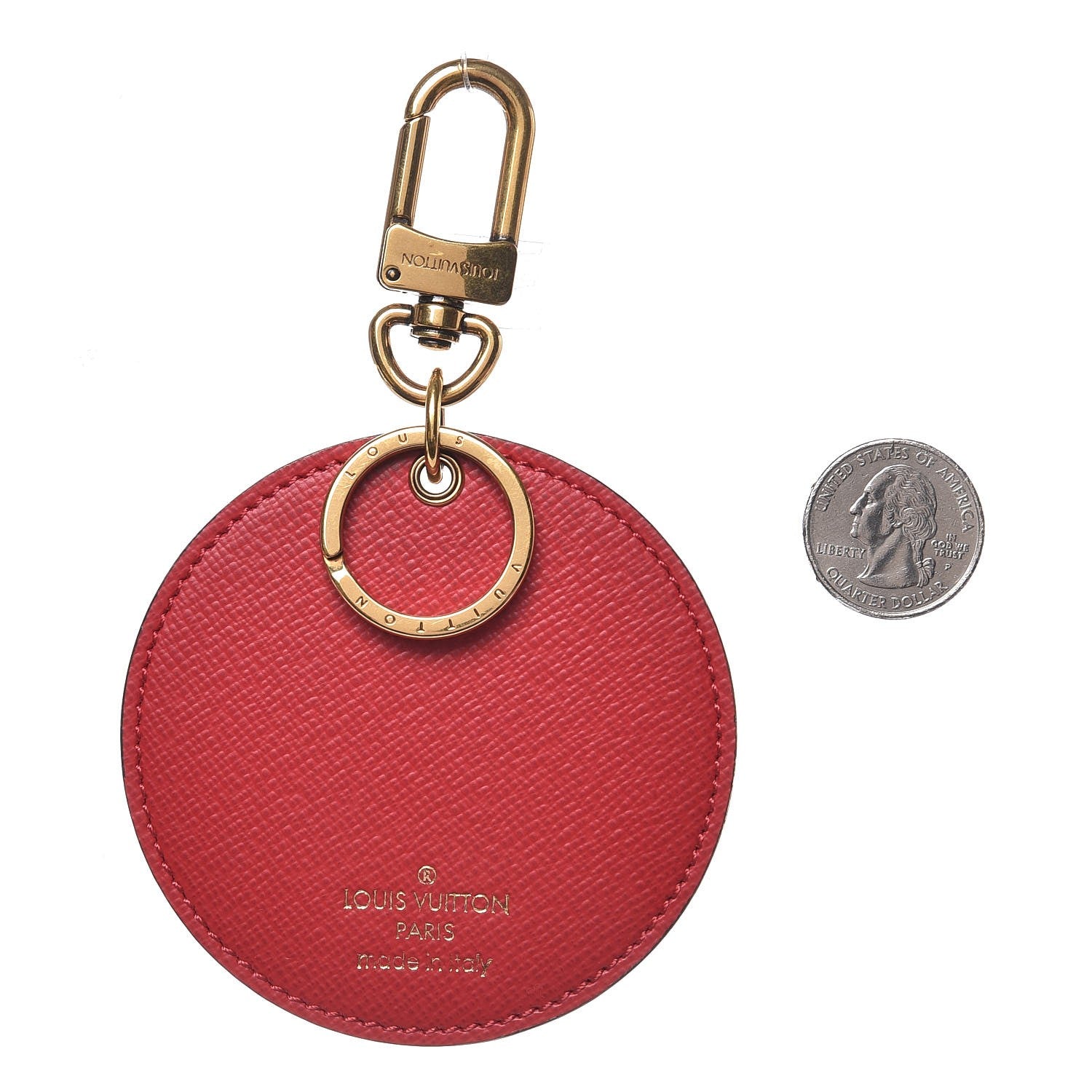 Louis Vuitton Monogram Illustre Kabuki Bag Charm Key Ring 2 of 4