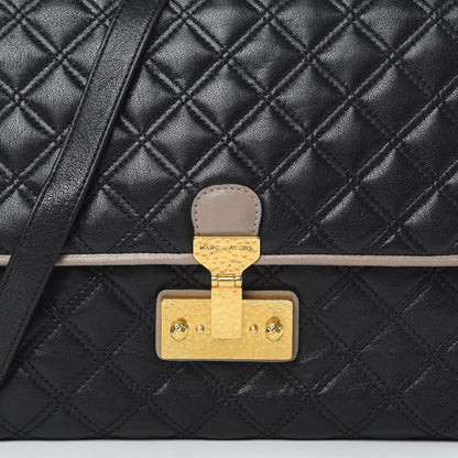 Marc Jacobs Lambskin Quilted Large Baroque Single Flap Bag Black 7 of 9