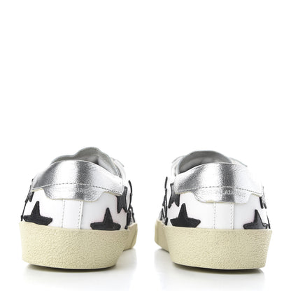Saint Laurent Calfskin Star Court Sneakers 39.5 White Black 4 of 11