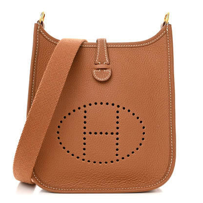 Hermes Taurillon Clemence Evelyne TPM Gold 1 of 11