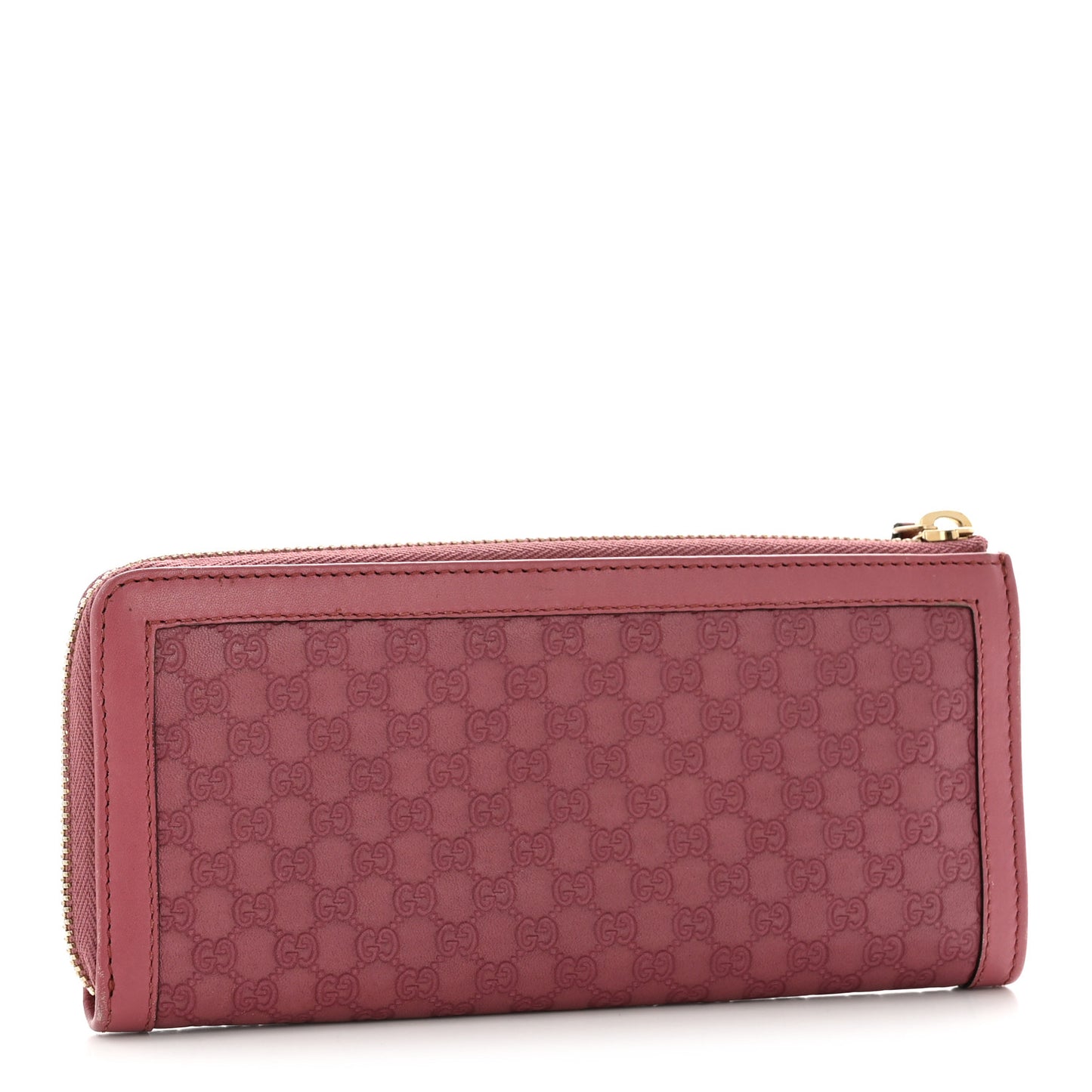 Microguccissima Sukey Zip Around Wallet Vintage Rose