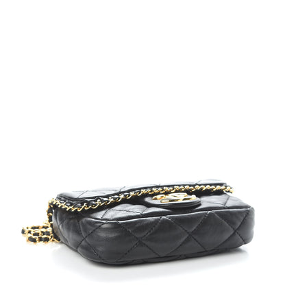 Chanel Calfskin Mini Chain Me Flap Black 4 of 12