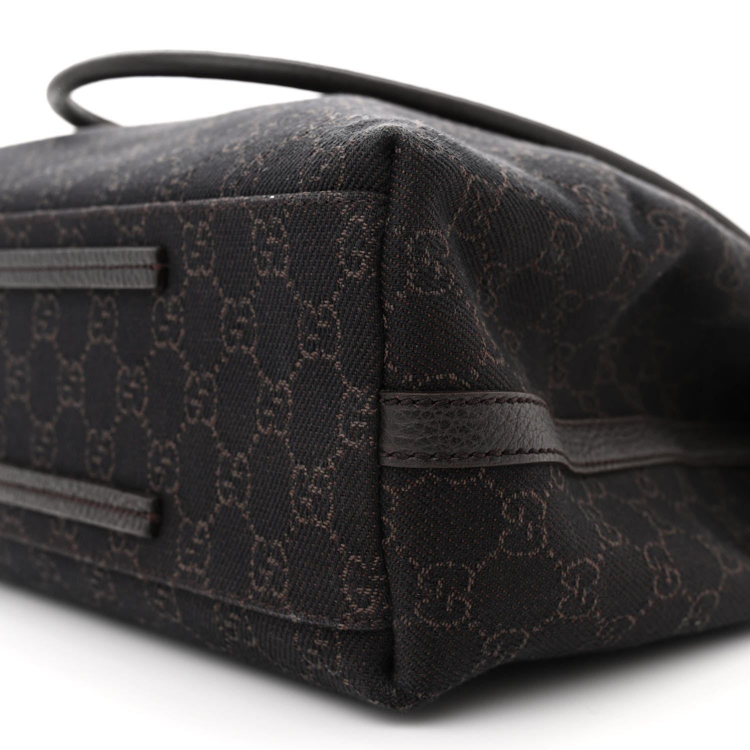 Gucci Canvas Monogram Gifford Shopping Tote Brown 10 of 14