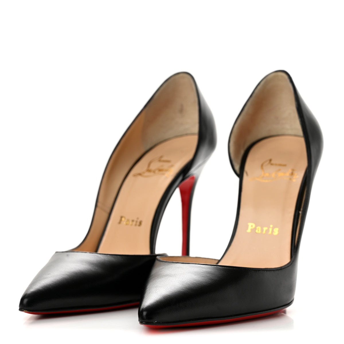 Christian Louboutin Shiny Nappa Iriza 100 Pumps 37 Black 4 of 11