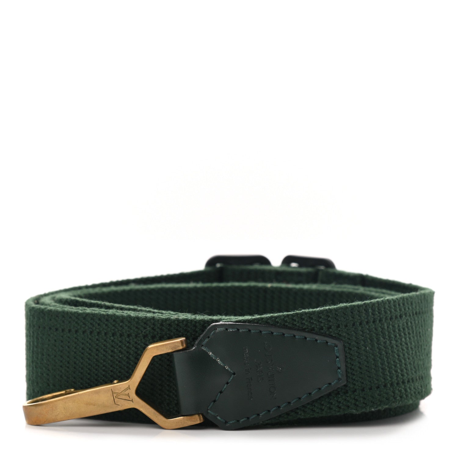 Louis Vuitton Canvas Adjustable Shoulder Strap Green 1 of 3