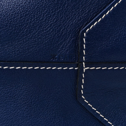 Hermes Taurillon Clemence Double Sens 45 Reversible Tote Bleu Encre Zellige 7 of 12