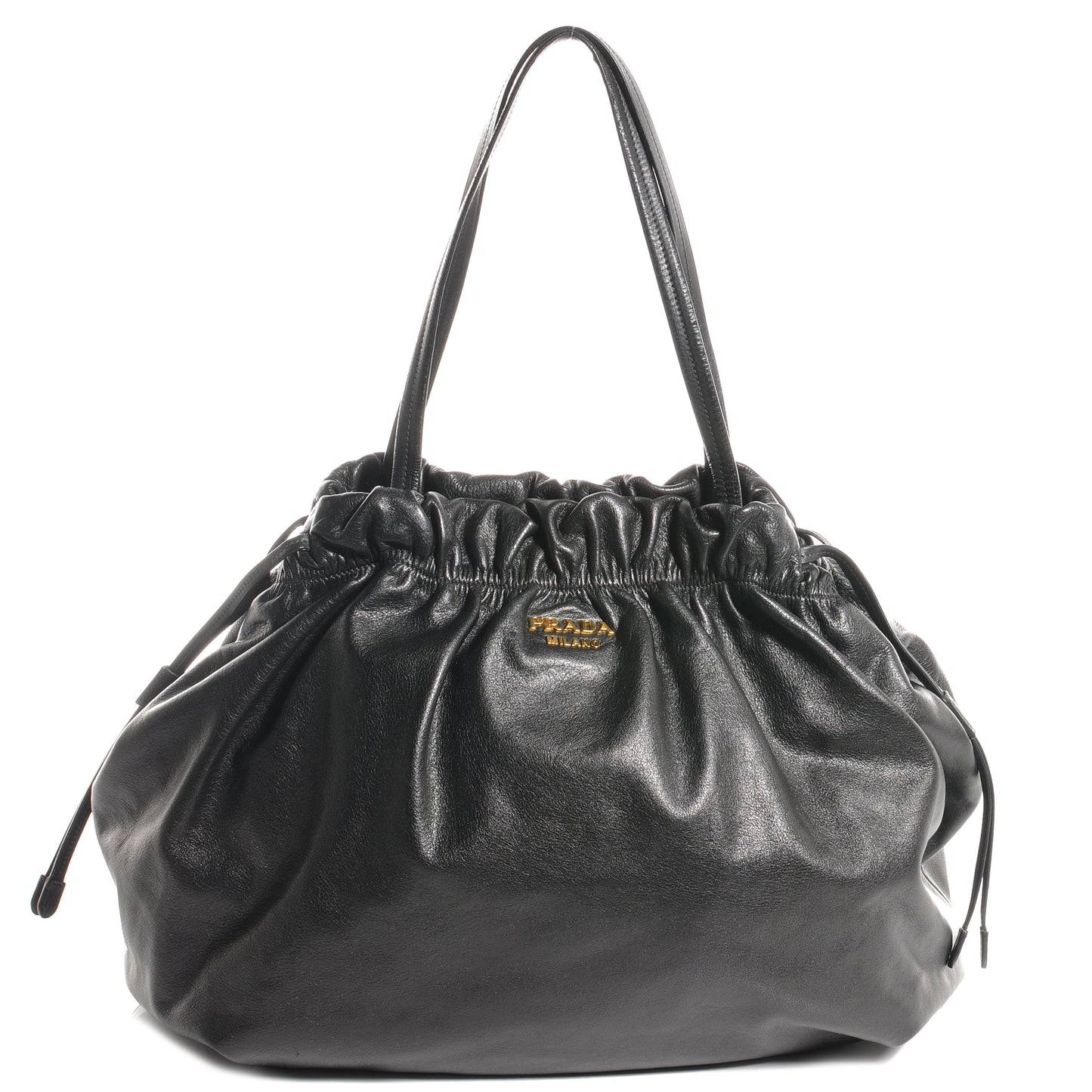 Soft Calf Shopping Tote Nero Black