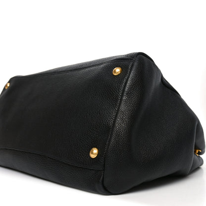 Prada Vitello Phenix Shopping Bag Black 9 of 9