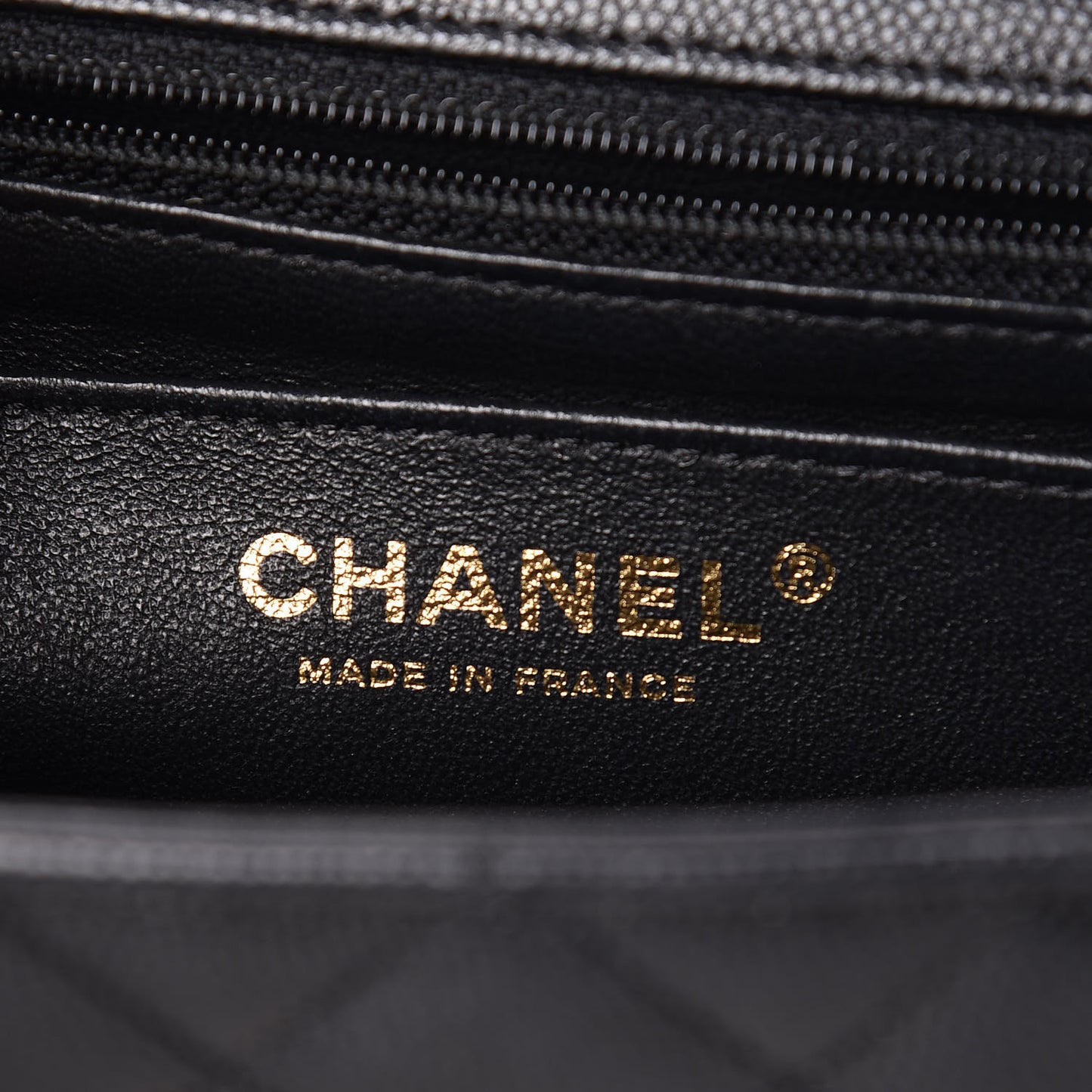 Caviar Quilted Mini Rectangular Flap Black