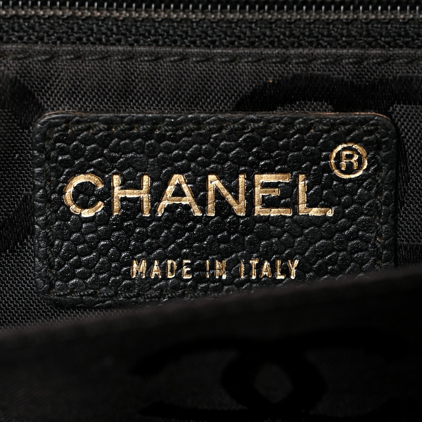 Caviar Square Stitched Small Flap Black