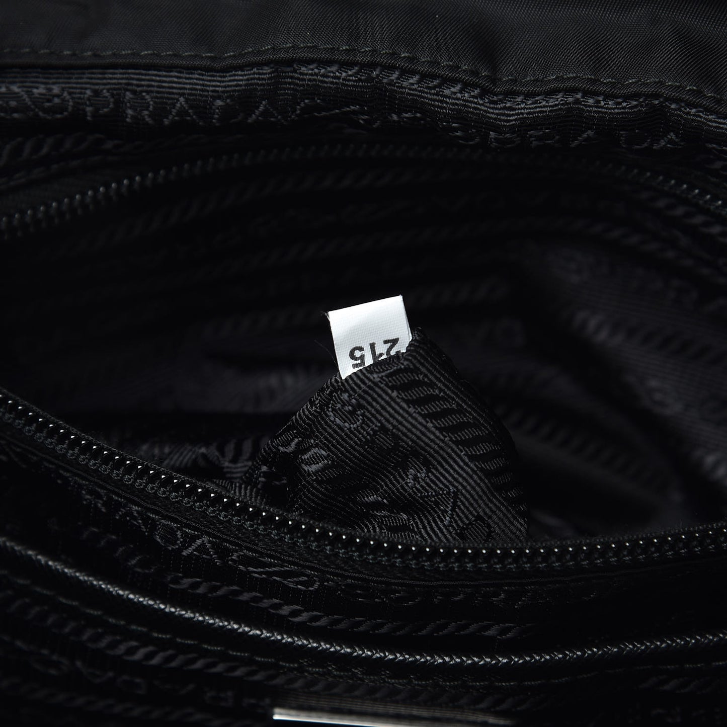 Nylon New Vela Studded Backpack Black White