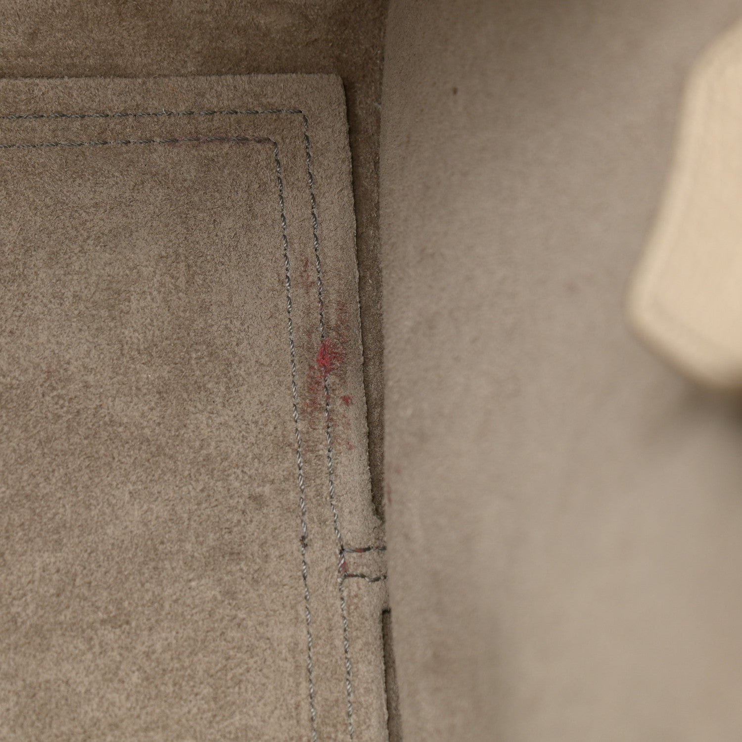 Celine Crisped Calfskin Tie Knot Small Tote Chalk 12 of 12