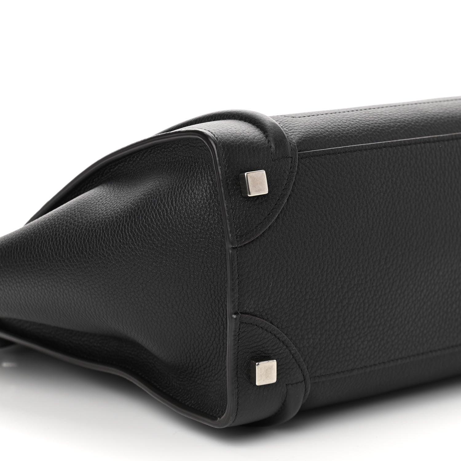 Celine Drummed Calfskin Micro Luggage Black 8 of 9