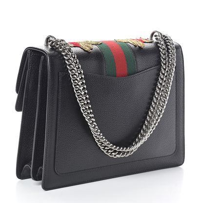 Gucci Calfskin Web Floral Embroidered Medium Dionysus Shoulder Bag Black 3 of 8