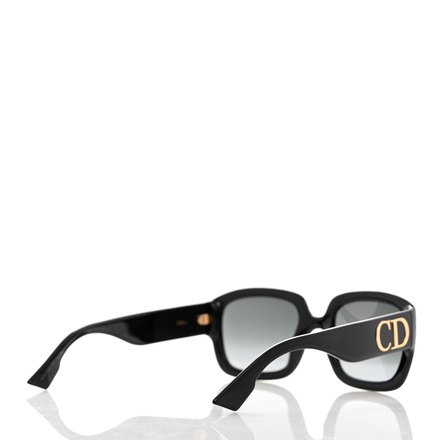 Acetate DDior Square Sunglasses Black