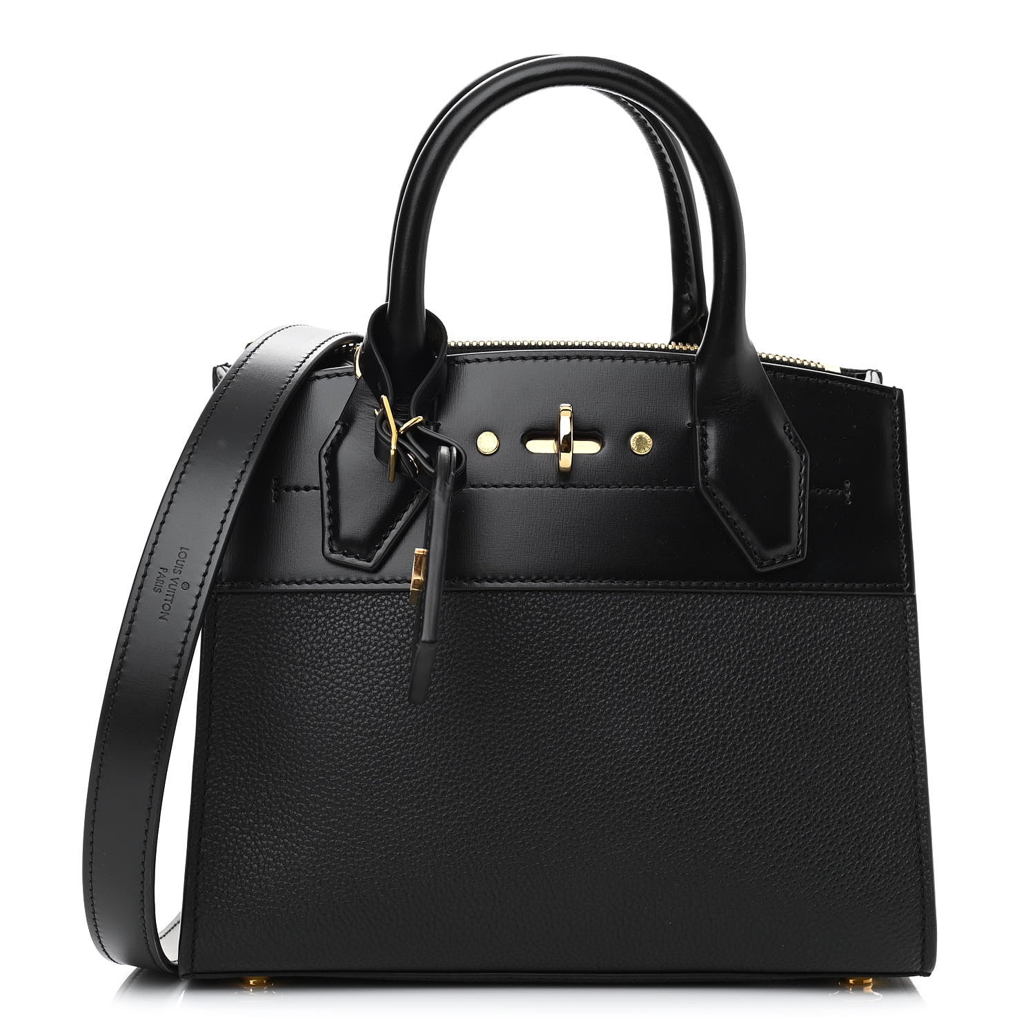 Louis Vuitton Calfskin City Steamer Mini Black 1 of 10