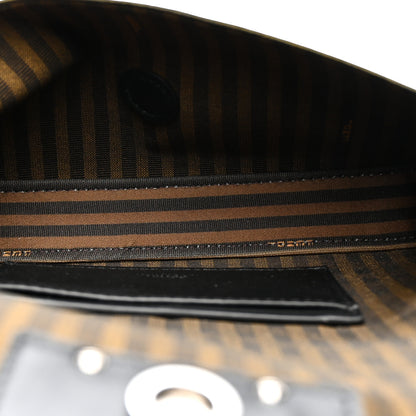 Fendi Silk Satin Phone Baguette Black 5 of 16