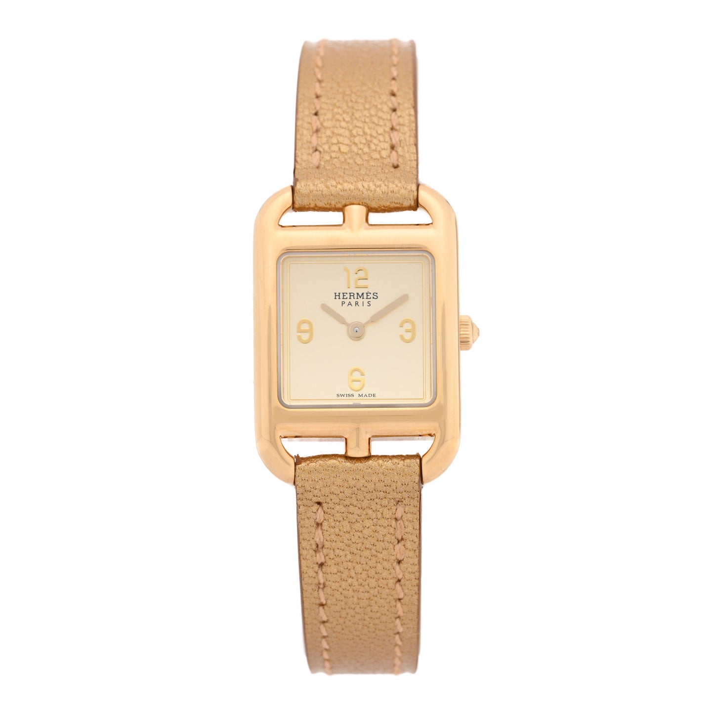 18K Yellow Gold Chevre Chamkilight 21mm Cape Cod Quartz Watch Dore