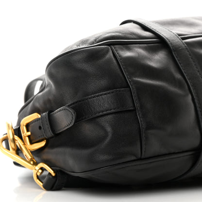 Prada Soft Calf Shopping Satchel Black 10 of 19