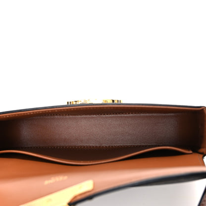 Celine Canvas Calfskin Triomphe Shoulder Bag Tan 5 of 10
