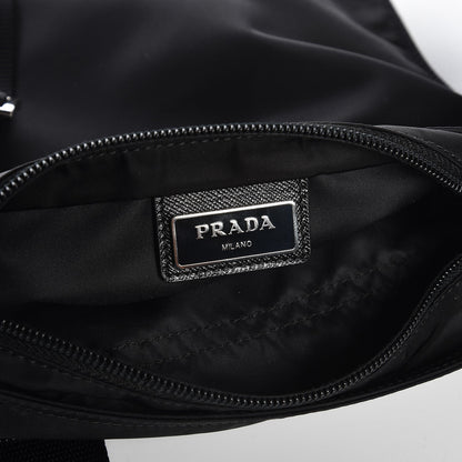 Prada Nylon Vela Small Flat Messenger Bag Black 9 of 11
