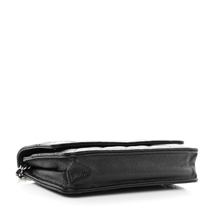 Chanel Caviar Quilted Wallet On Chain WOC Black 4 of 13