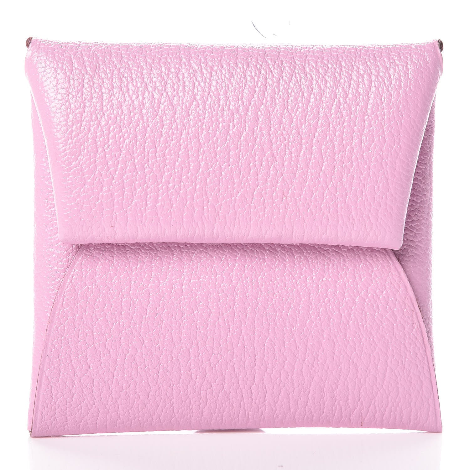 Hermes Chevre Mysore Bastia Coin Purse Mauve Sylvestre 1 of 8