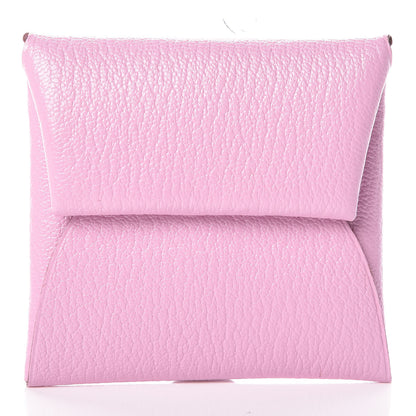 Hermes Chevre Mysore Bastia Coin Purse Mauve Sylvestre 1 of 8
