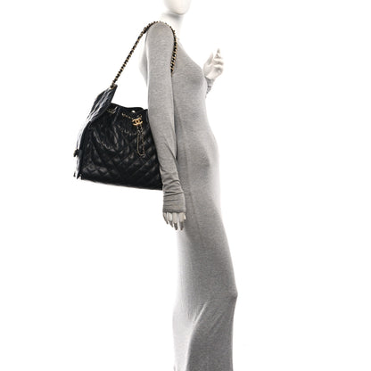 Chanel Caviar Quilted Medium Chanel 25 Handbag Black 2 of 12