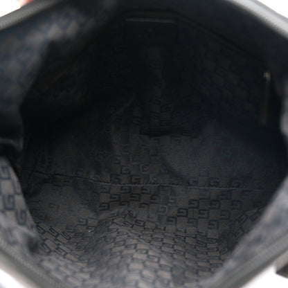 Gucci Denim Monogram Small Hobo Dark Brown 5 of 12