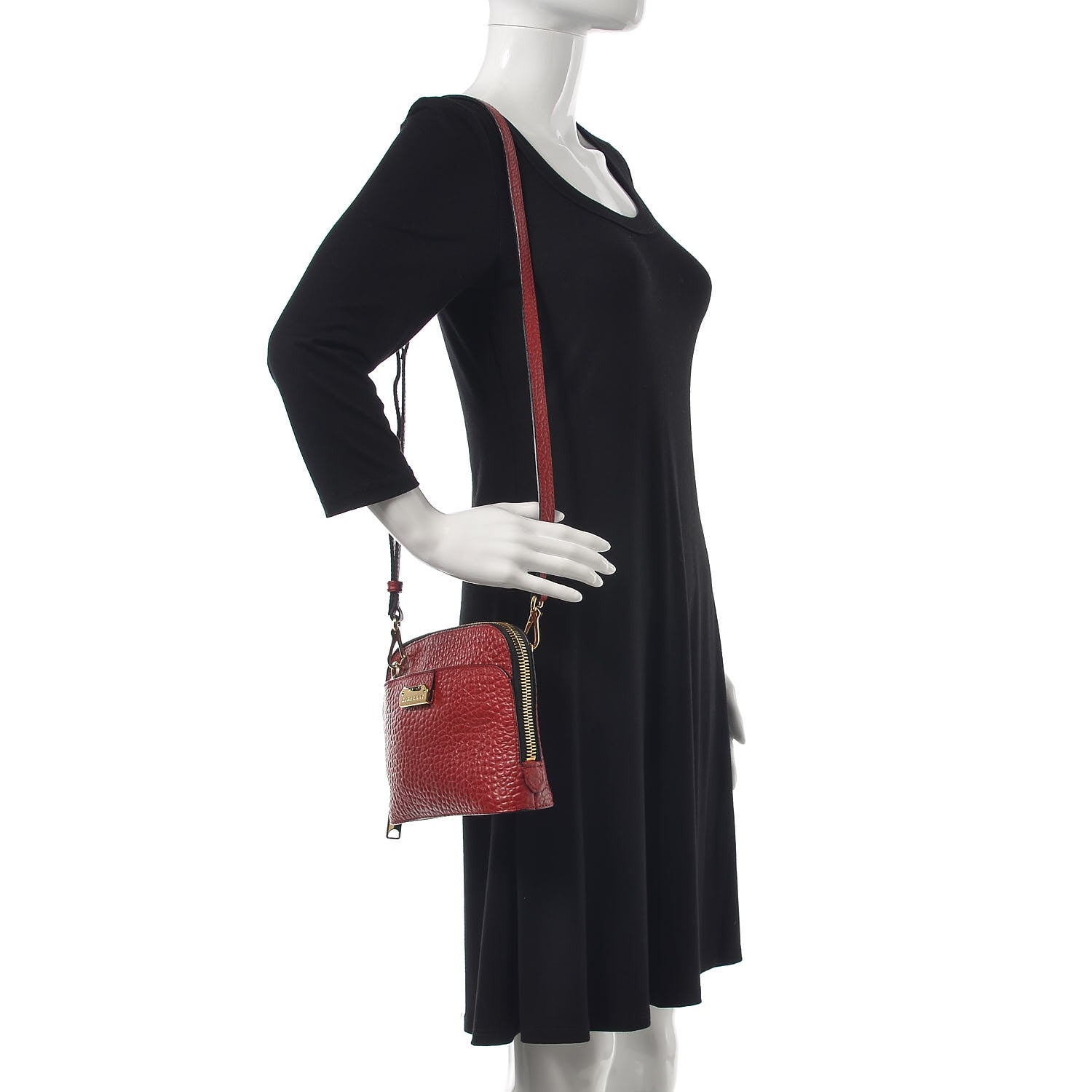 Burberry Heritage Grain Small Harrogate Crossbody Bag Military Red 2 of 12