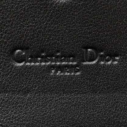 Christian Dior Patent Lambskin Cannage Lady Dior Rendezvous Wallet On Chain Black 7 of 11