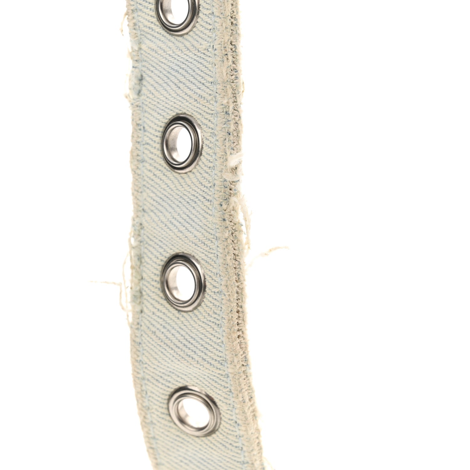 Balenciaga Washed Frayed Denim Crystal XS Le Cagole Shoulder Bag Pale Blue 15 of 16