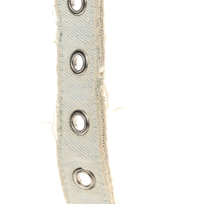 Balenciaga Washed Frayed Denim Crystal XS Le Cagole Shoulder Bag Pale Blue 15 of 16