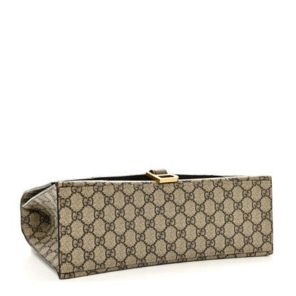 Balenciaga X GUCCI GG Supreme Monogram Medium Hourglass Top Handle Bag Beige Ebony 3 of 9