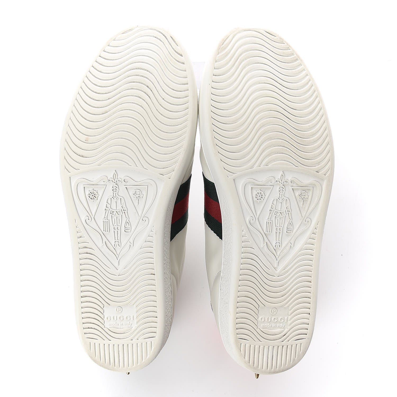 Gucci Calfskin Web Pearl Studded Womens Ace Sneakers 36.5 White 7 of 11