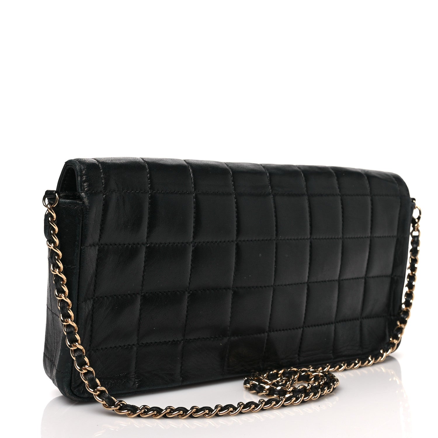 Chanel Lambskin East West Chocolate Bar Flap Black 3 of 9
