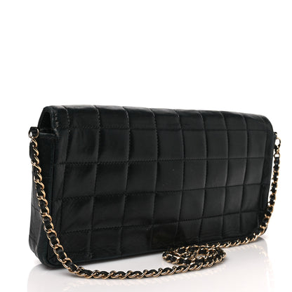 Chanel Lambskin East West Chocolate Bar Flap Black 3 of 9