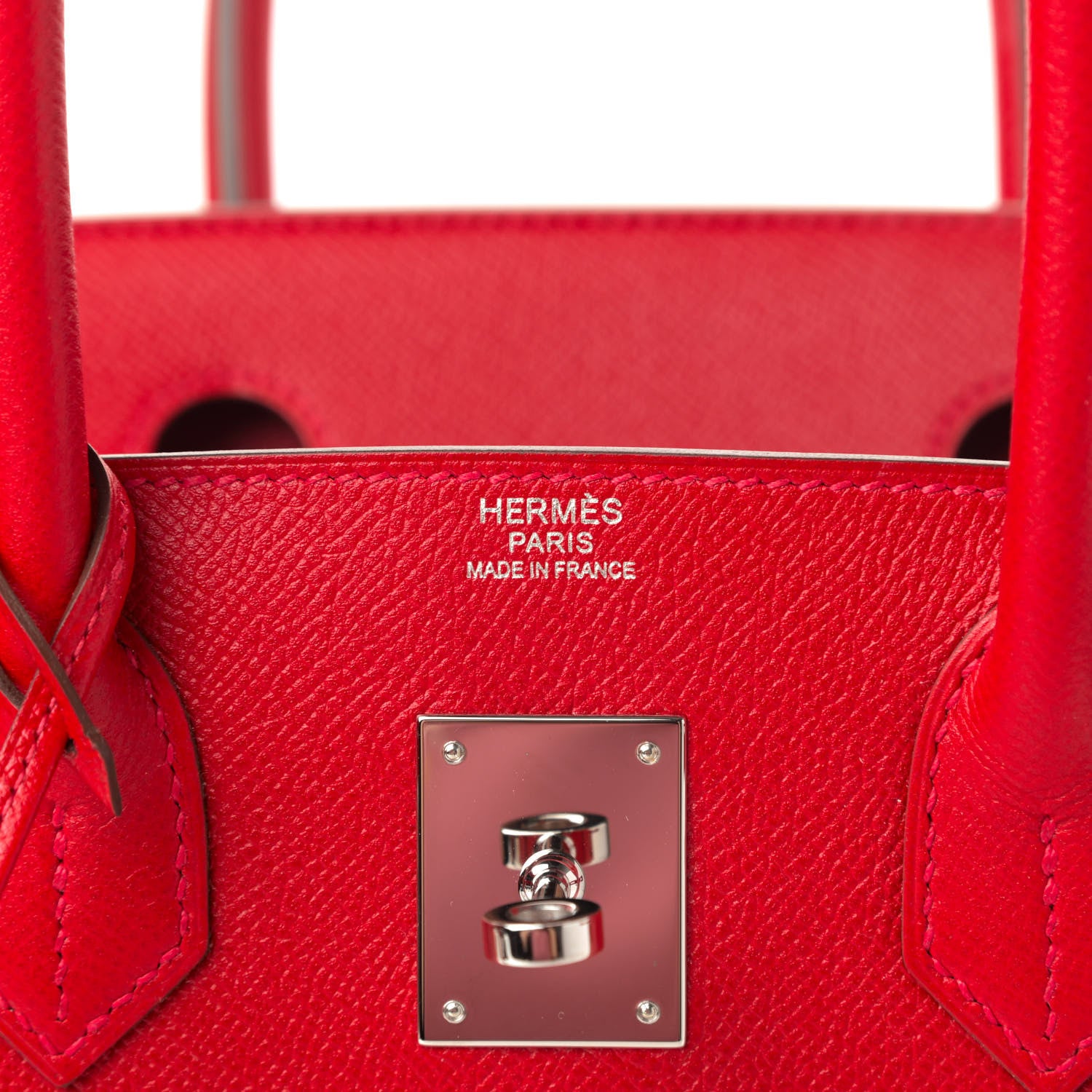Hermes Epsom Birkin 30 Rouge Casaque 7 of 8