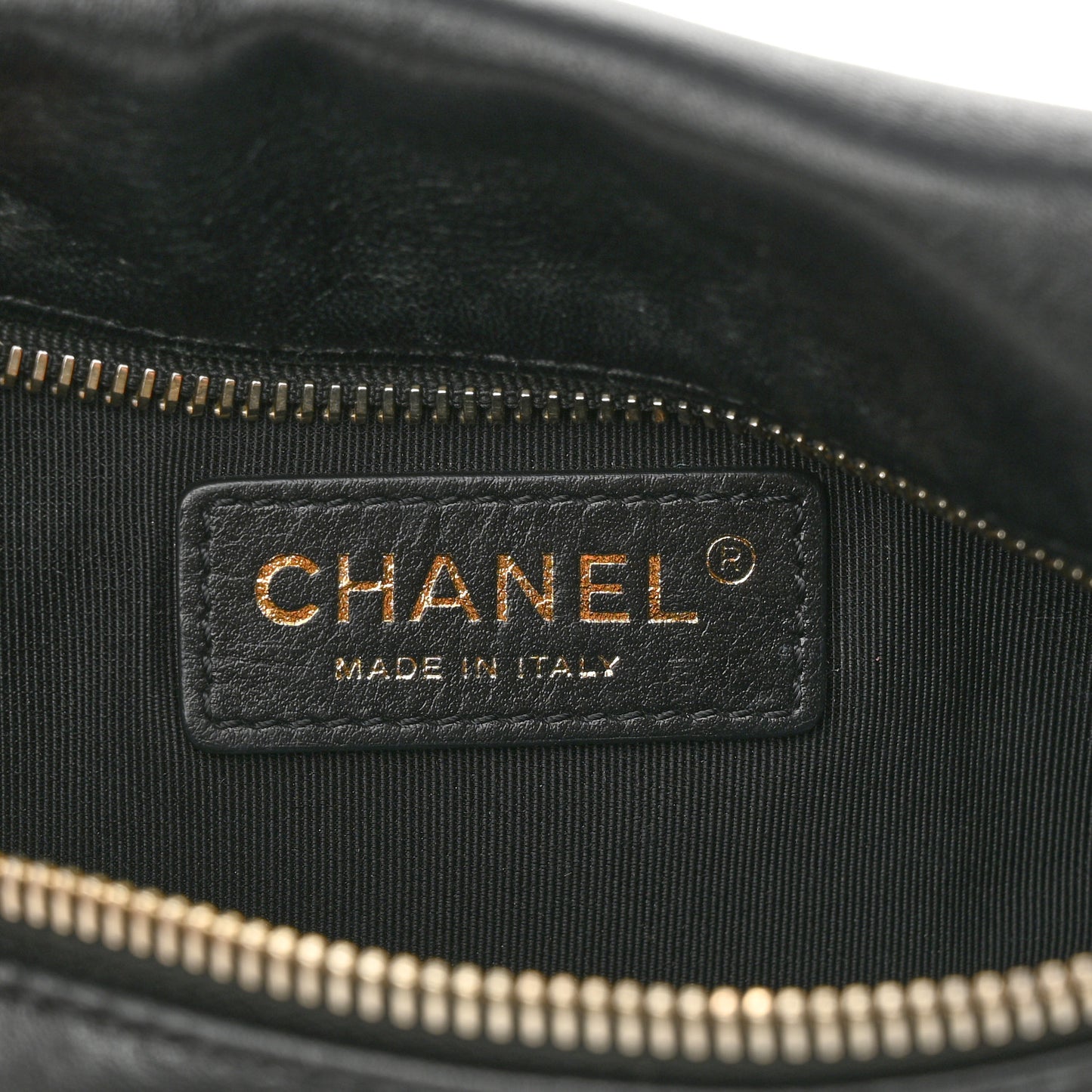 Lambskin Quilted Waist Bag Fanny Pack Black