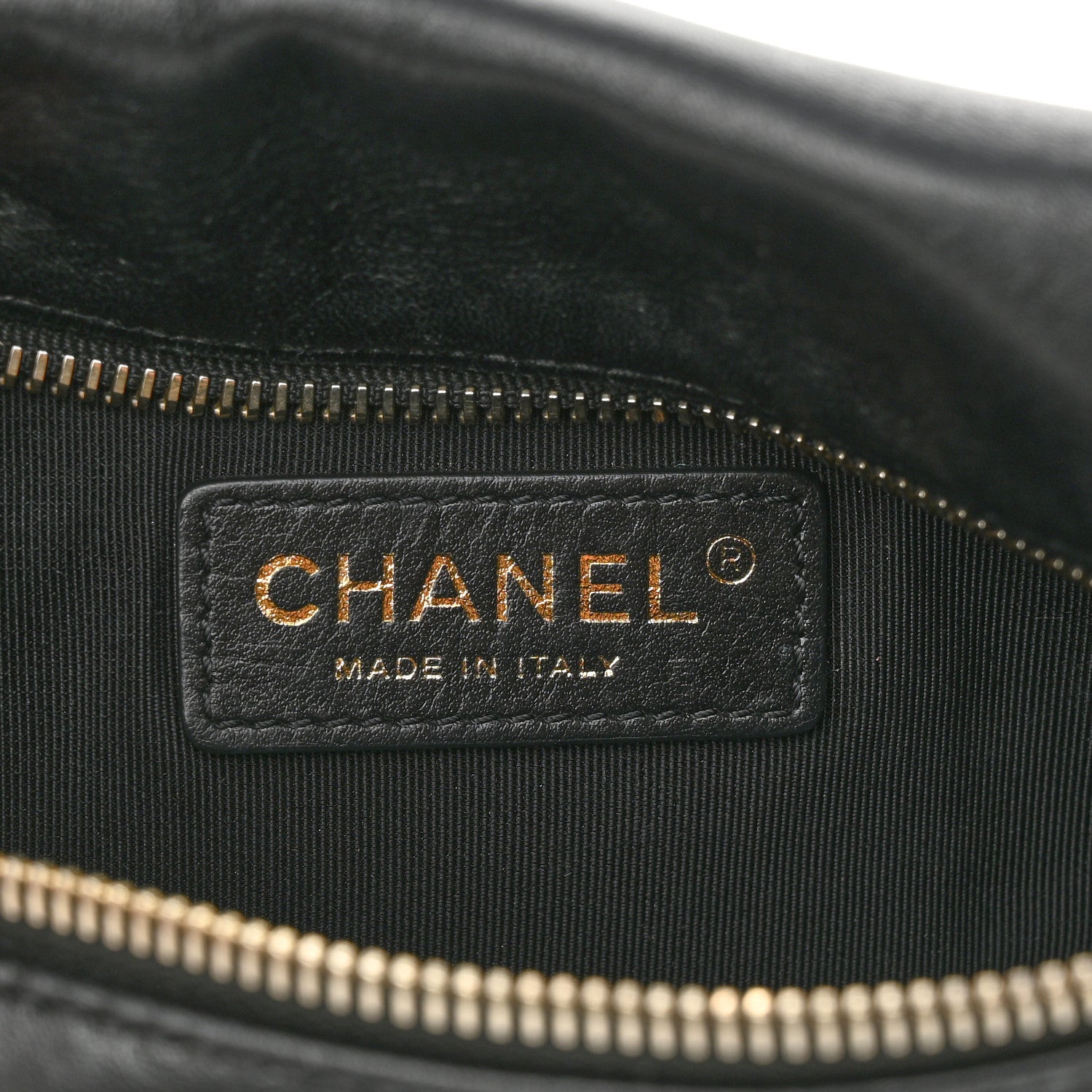 Chanel Lambskin Quilted Waist Bag Fanny Pack Black 6 of 12