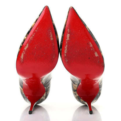 Christian Louboutin Patent Vernis Mouchete So Kate 120 Pumps 39.5 Black 5 of 10
