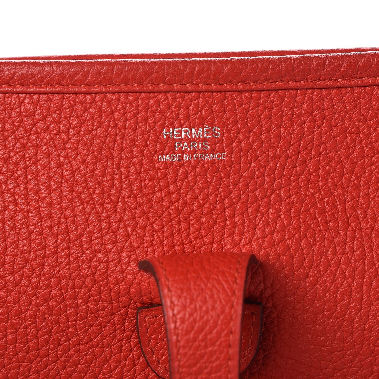 Hermes Taurillon Clemence Evelyne III PM Rouge Tomate 6 of 8
