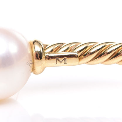 David Yurman 18K Yellow Gold Pearl 8.5mm Solari Bracelet 5 of 6