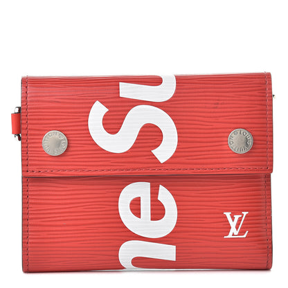 Louis Vuitton X SUPREME Epi Chain Wallet Red 1 of 7